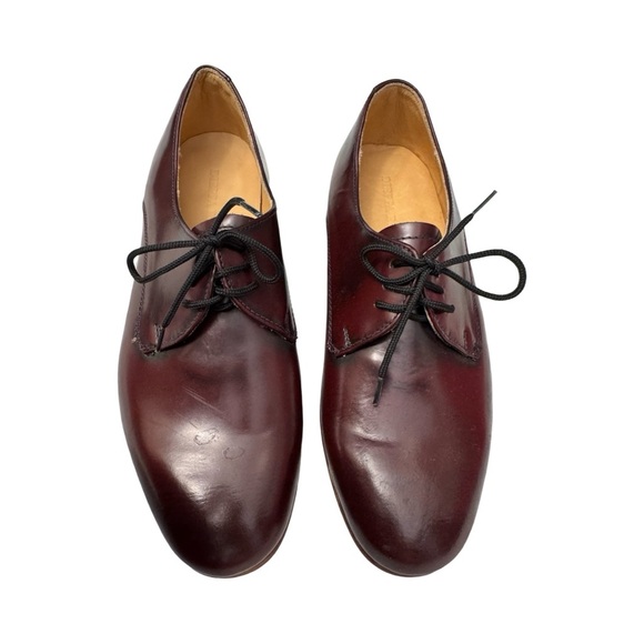 Dieppa Restrepo Burgundy Leather Oxford Shoes Women’s Size 6 Handmade Artisan - Picture 3 of 13